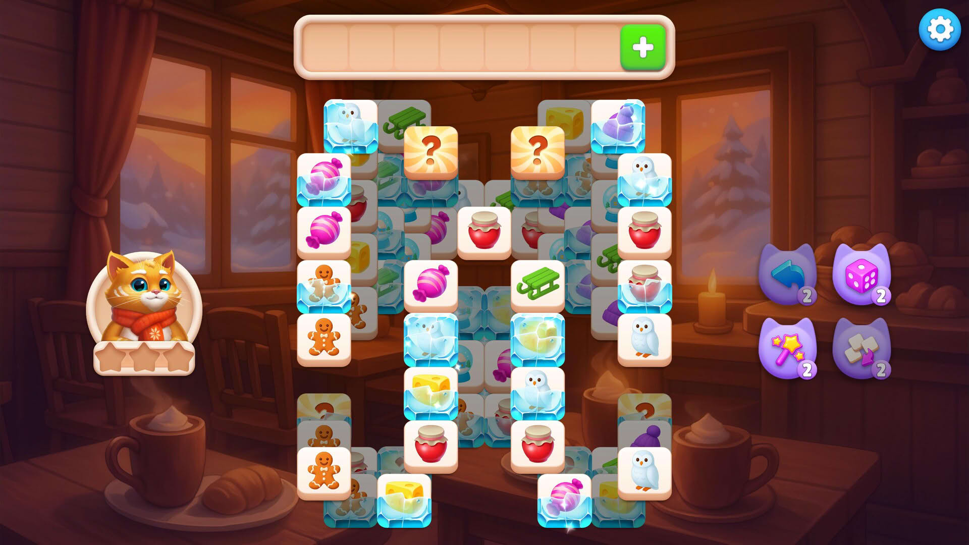 Screenshot for Catjong 2: Pawprints in the Snow
