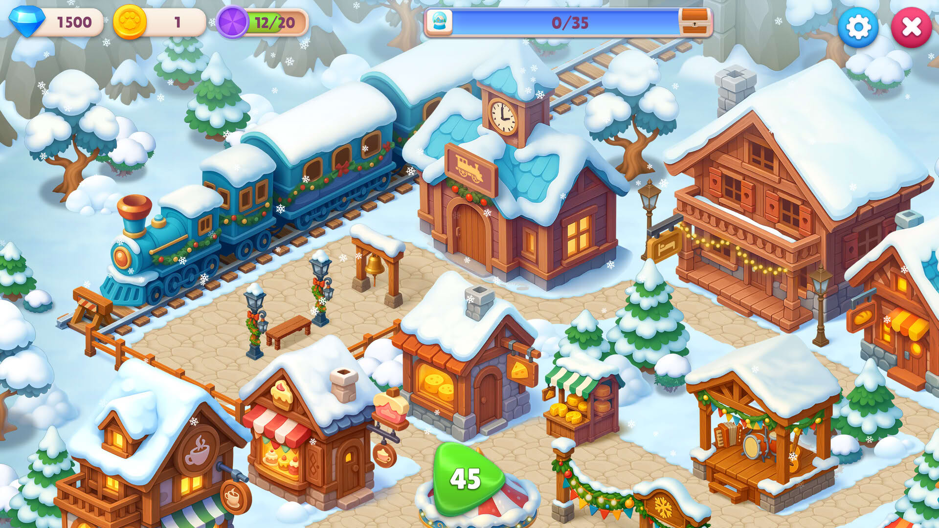Screenshot for Catjong 2: Pawprints in the Snow