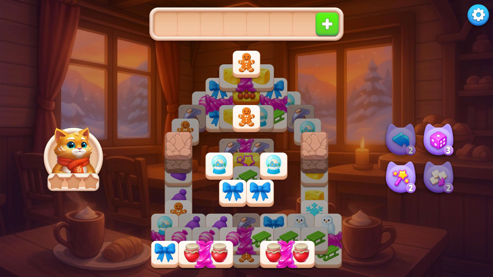 Screenshot for Catjong 2: Pawprints in the Snow