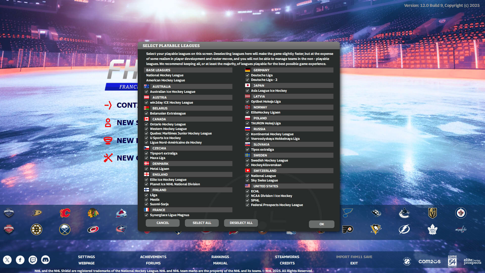 Screenshot for Franchise Hockey Manager 12