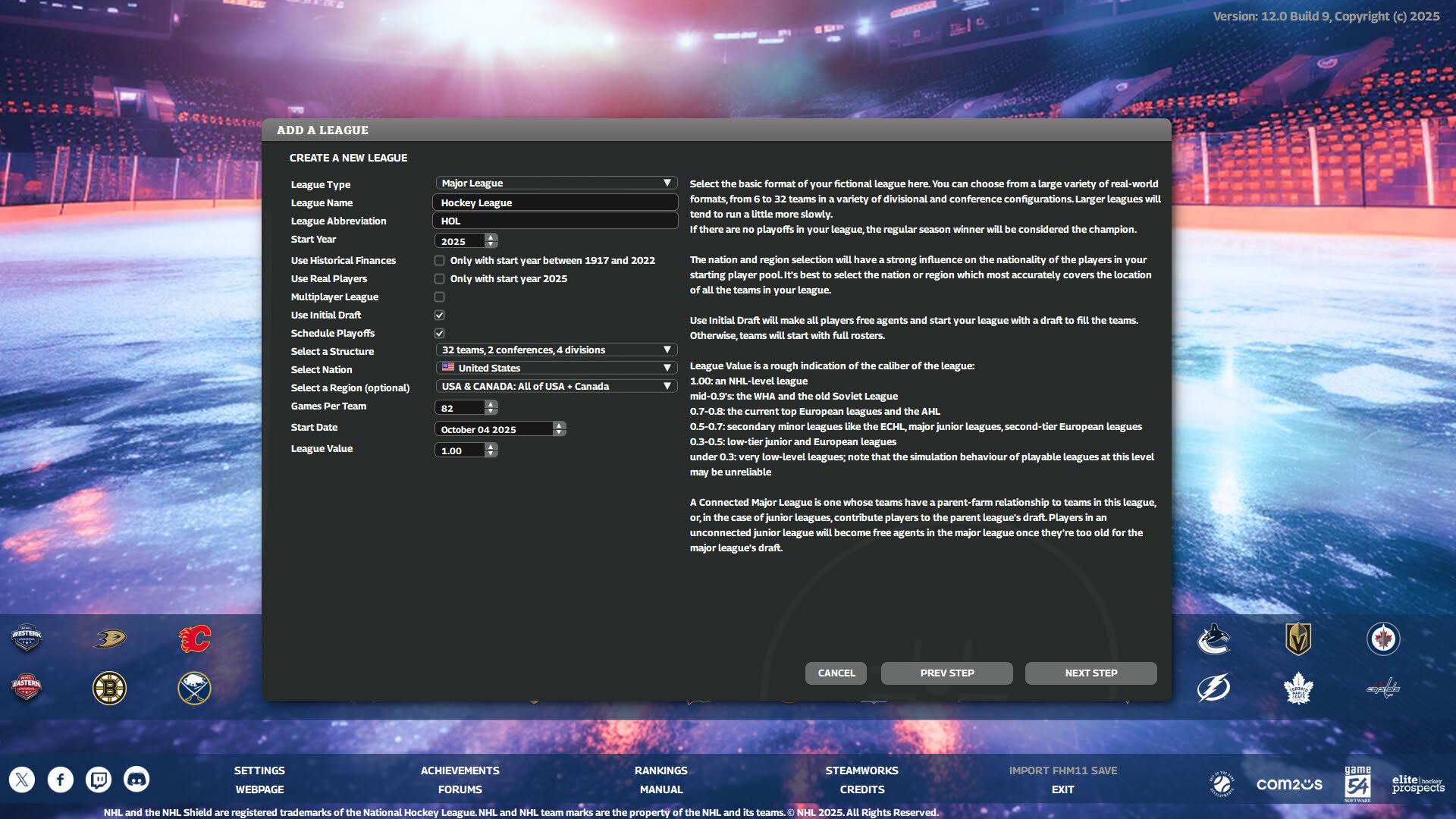 Screenshot for Franchise Hockey Manager 12