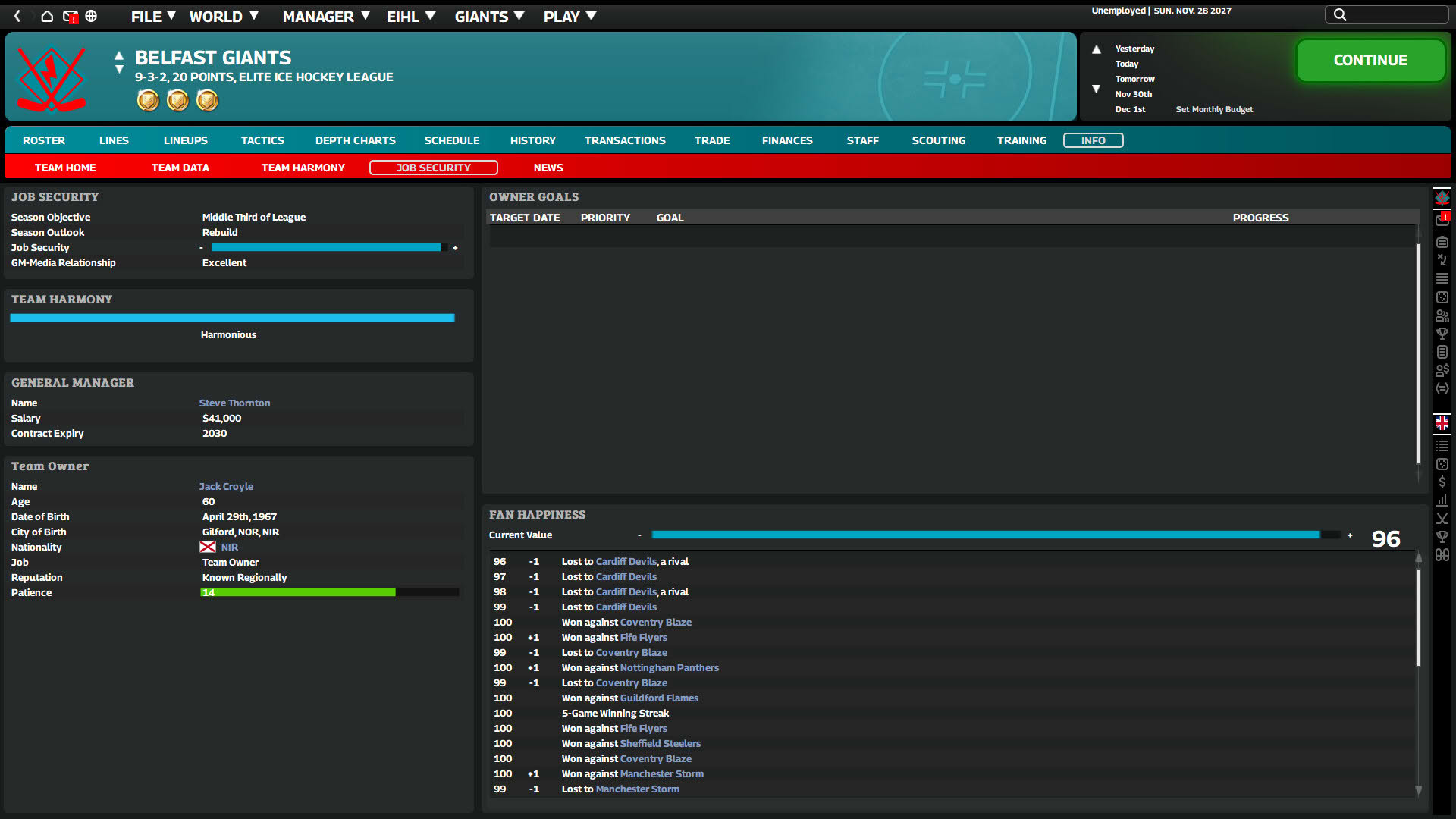 Screenshot for Franchise Hockey Manager 12