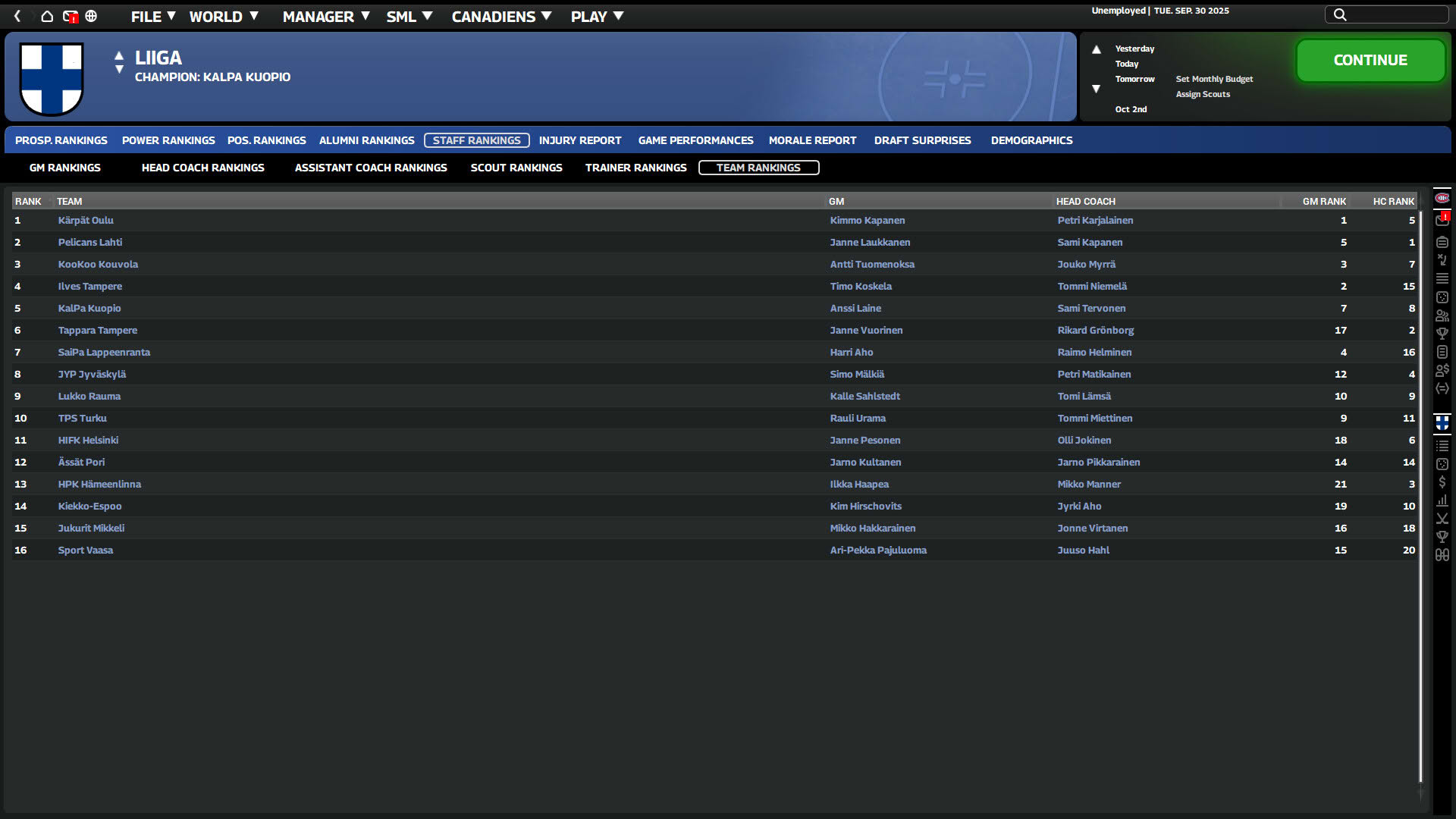Screenshot for Franchise Hockey Manager 12