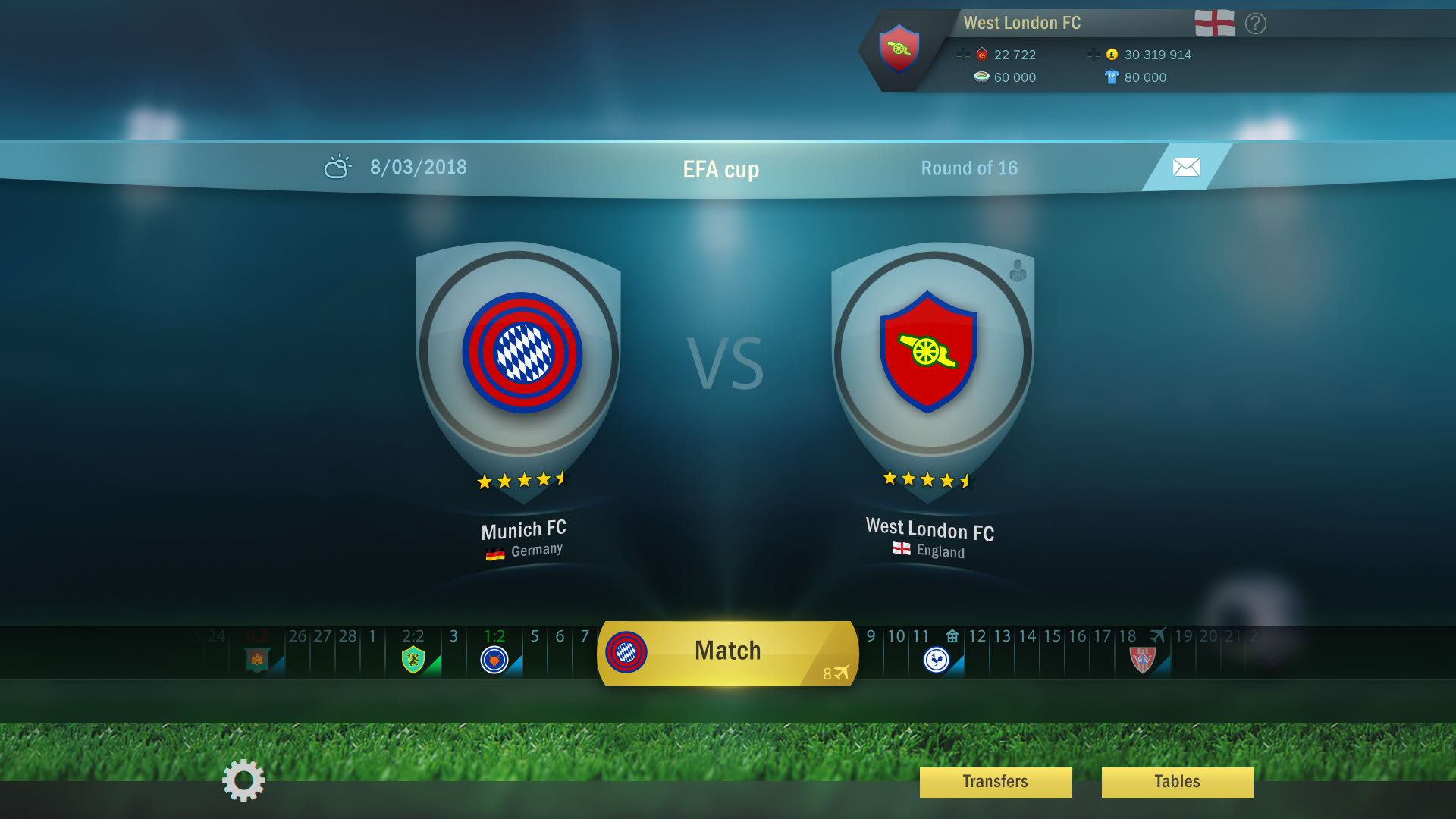 Screenshot for Football, Tactics & Glory
