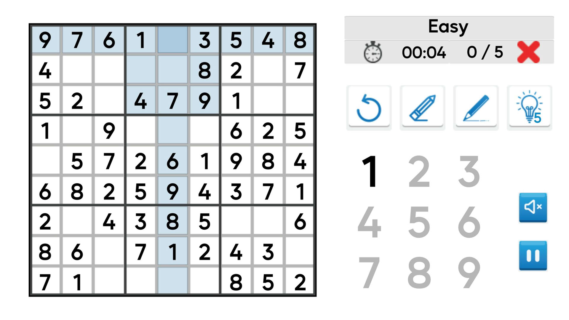 Screenshot for Sudoku Mania