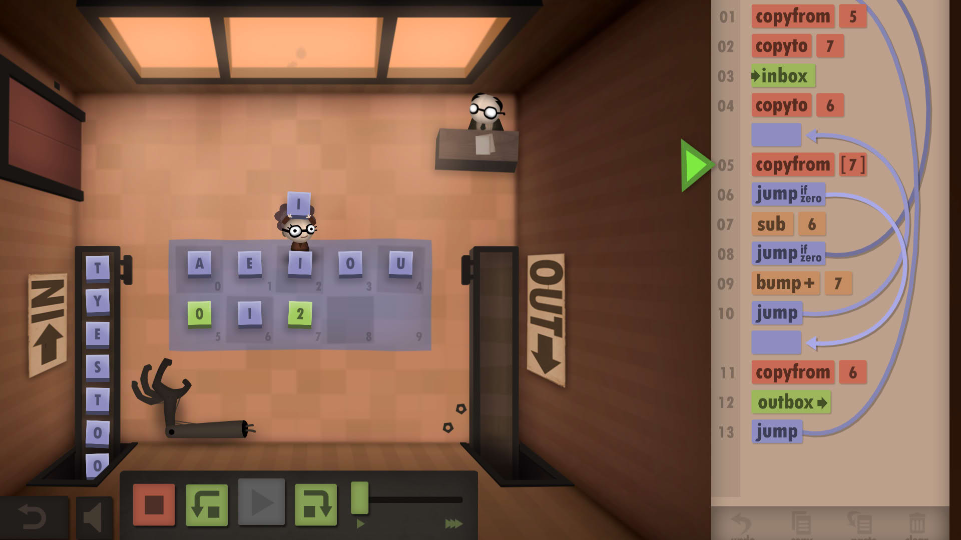 Screenshot for Human Resource Machine