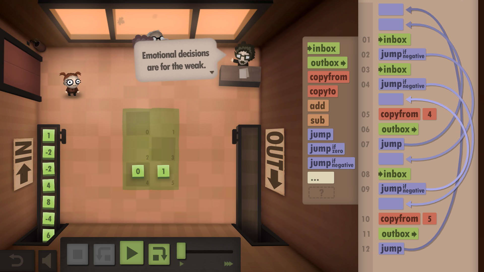Screenshot for Human Resource Machine