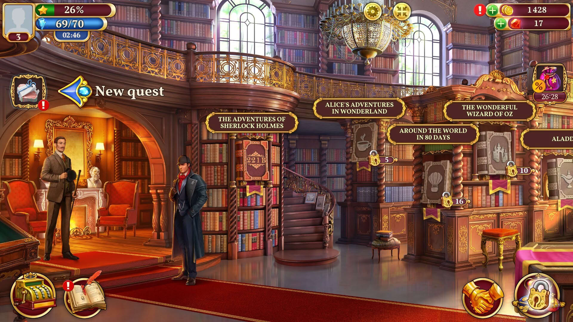Screenshot for Sherlock: Hidden Object & Match-3 Mystery