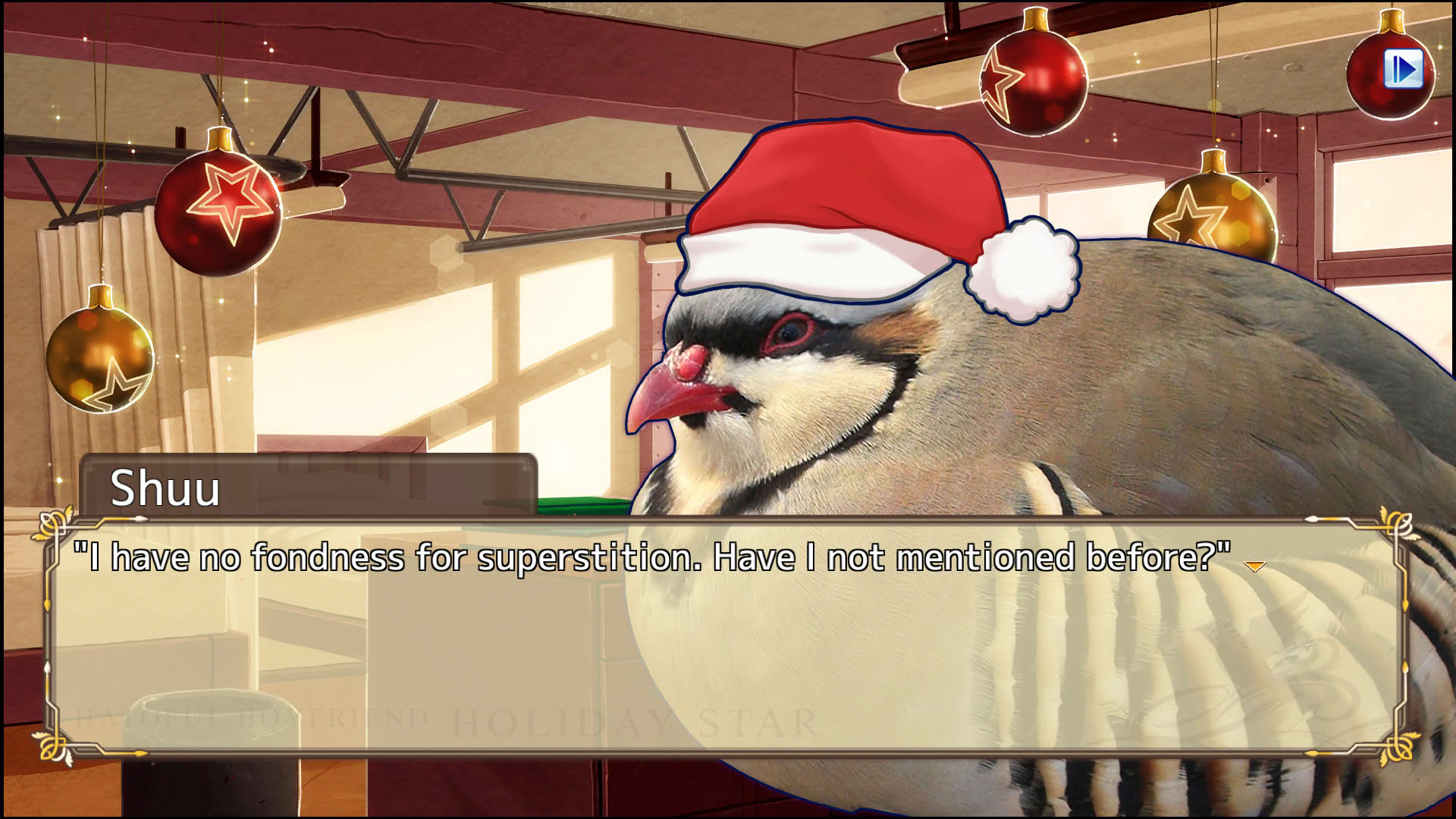 Screenshot for Hatoful Boyfriend: Holiday Star