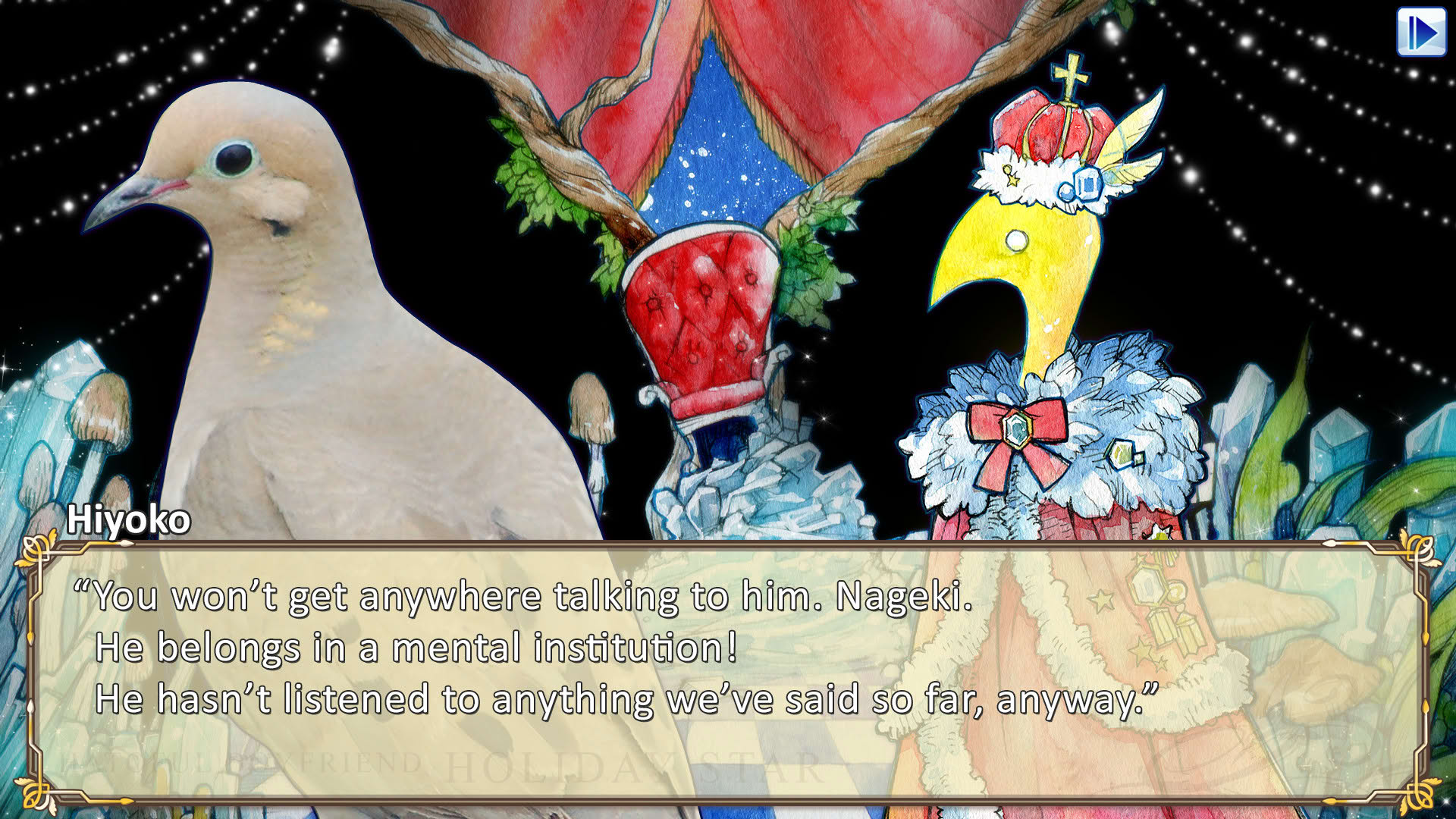 Screenshot for Hatoful Boyfriend: Holiday Star