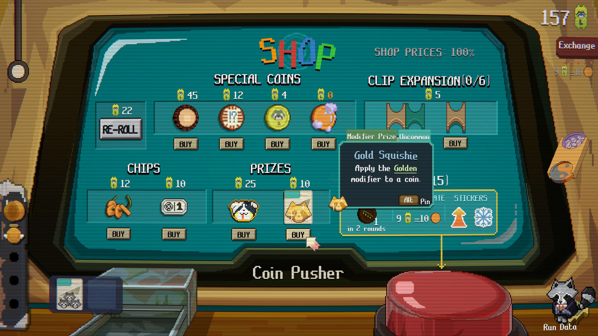 Screenshot for Raccoin: Coin Pusher Roguelike