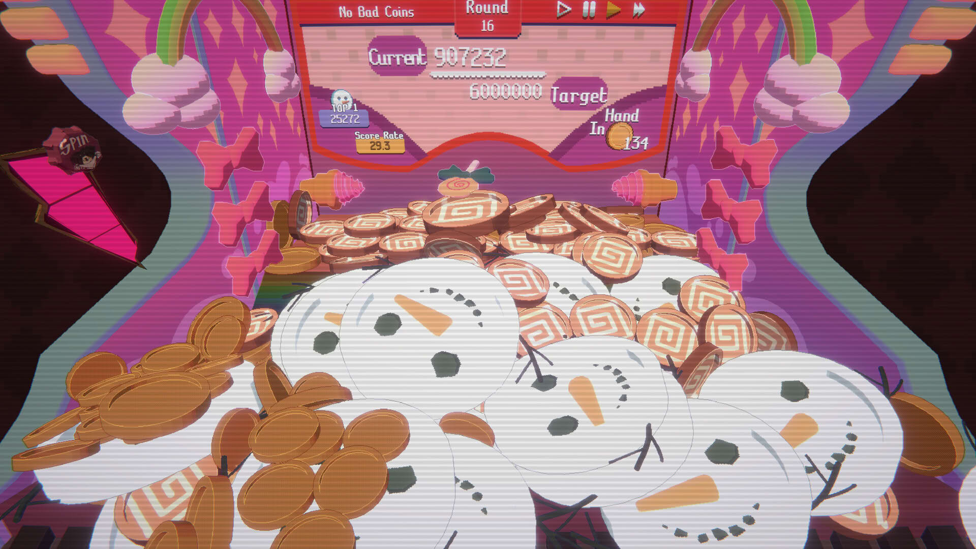 Screenshot for Raccoin: Coin Pusher Roguelike