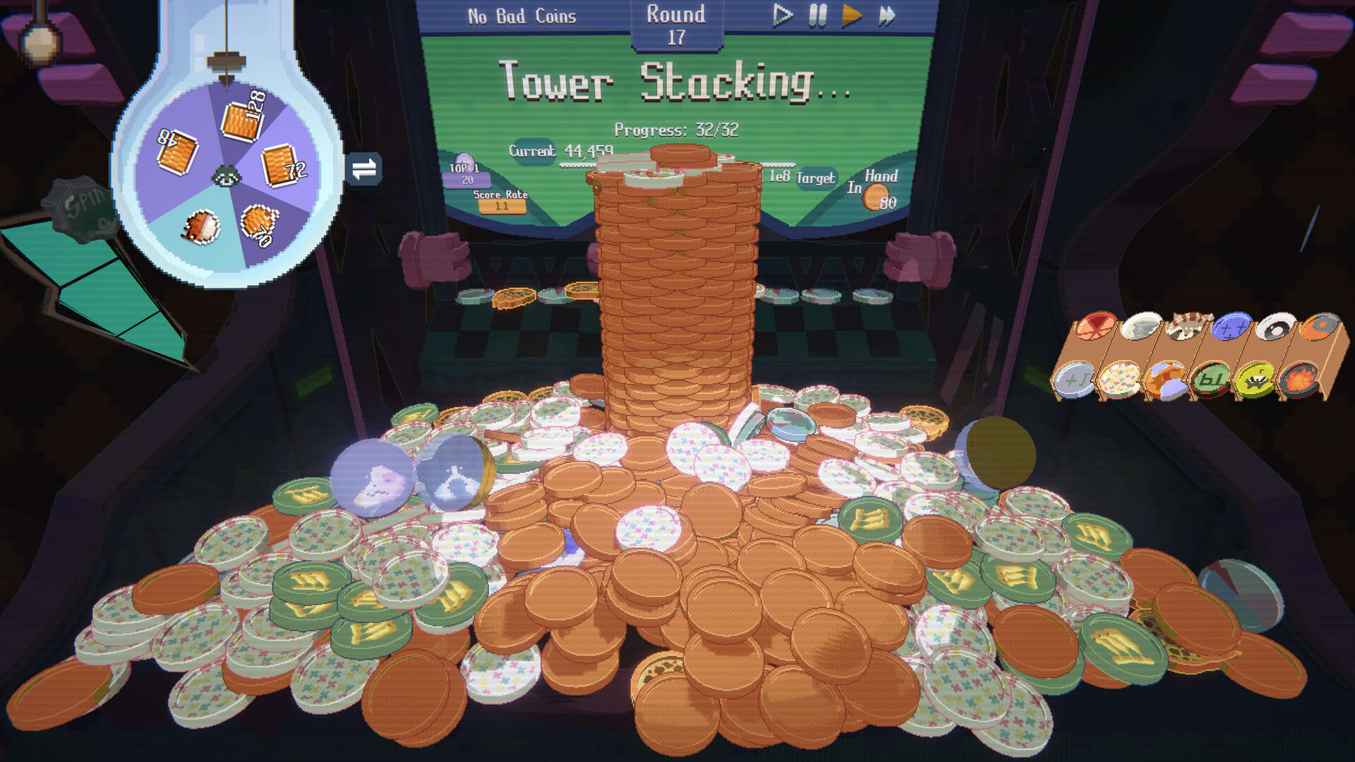 Screenshot for Raccoin: Coin Pusher Roguelike