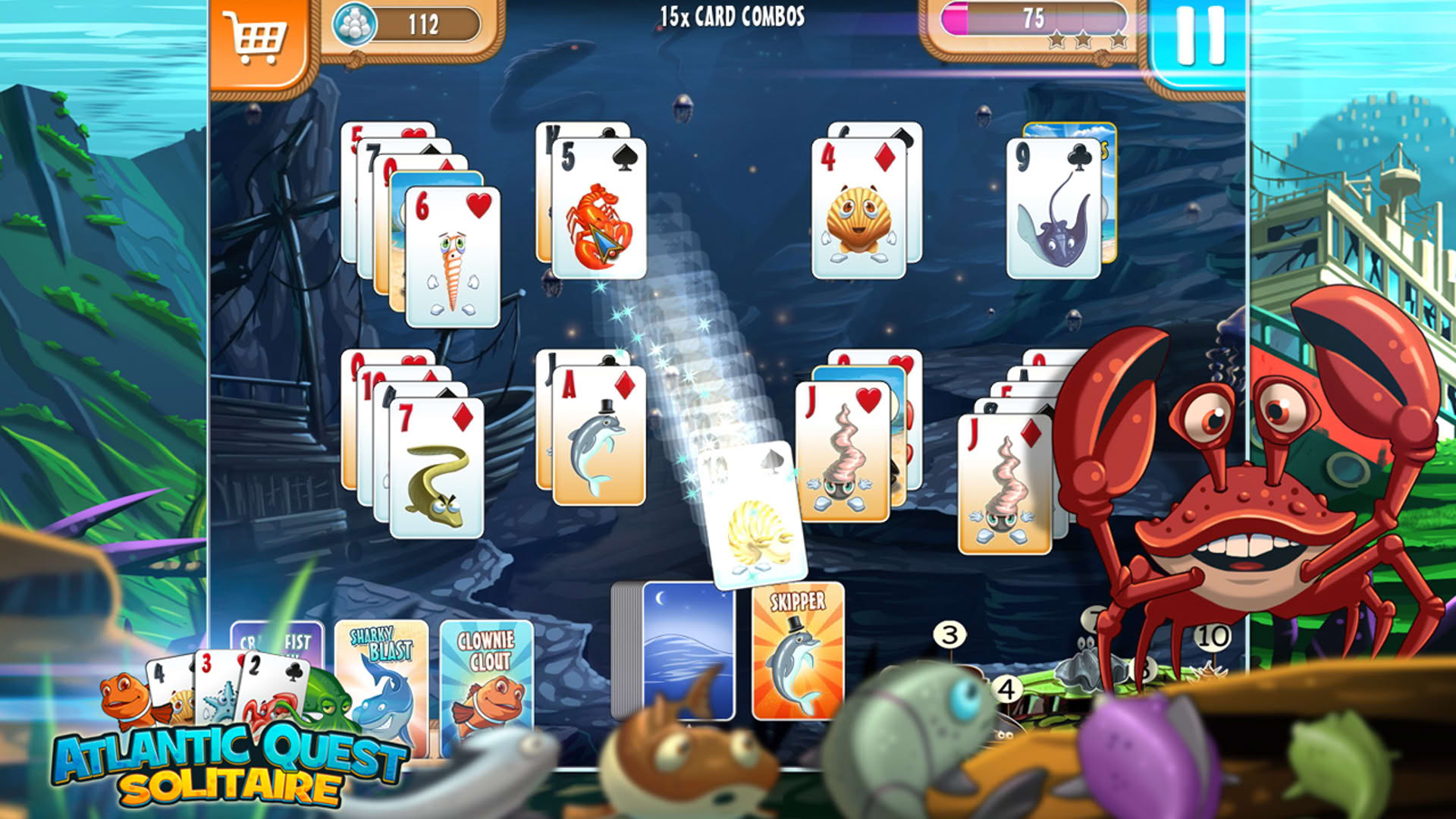 Screenshot for Atlantic Quest Solitaire