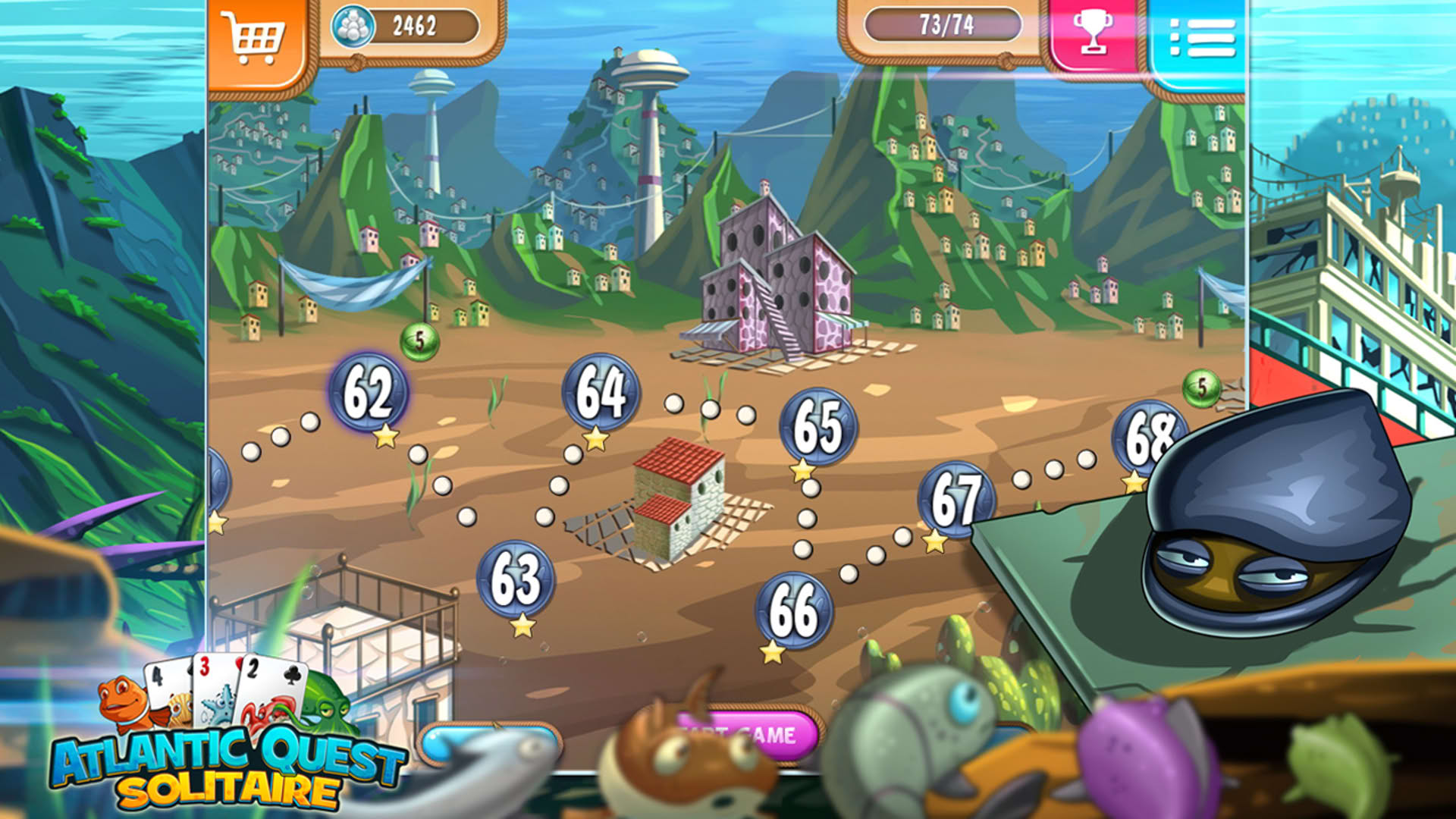 Screenshot for Atlantic Quest Solitaire