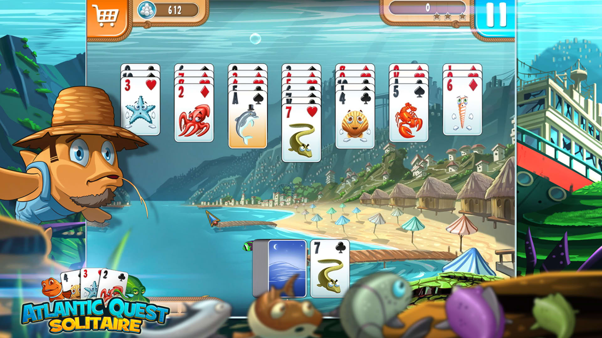 Screenshot for Atlantic Quest Solitaire
