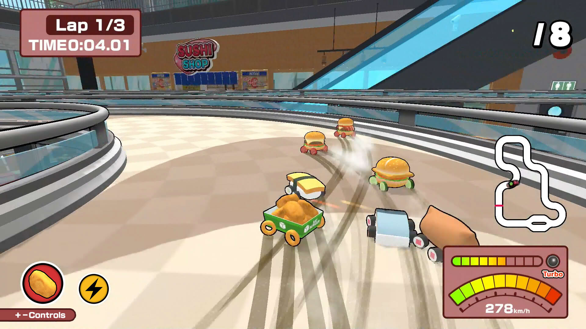 Screenshot for Sushi vs. Burger Race
