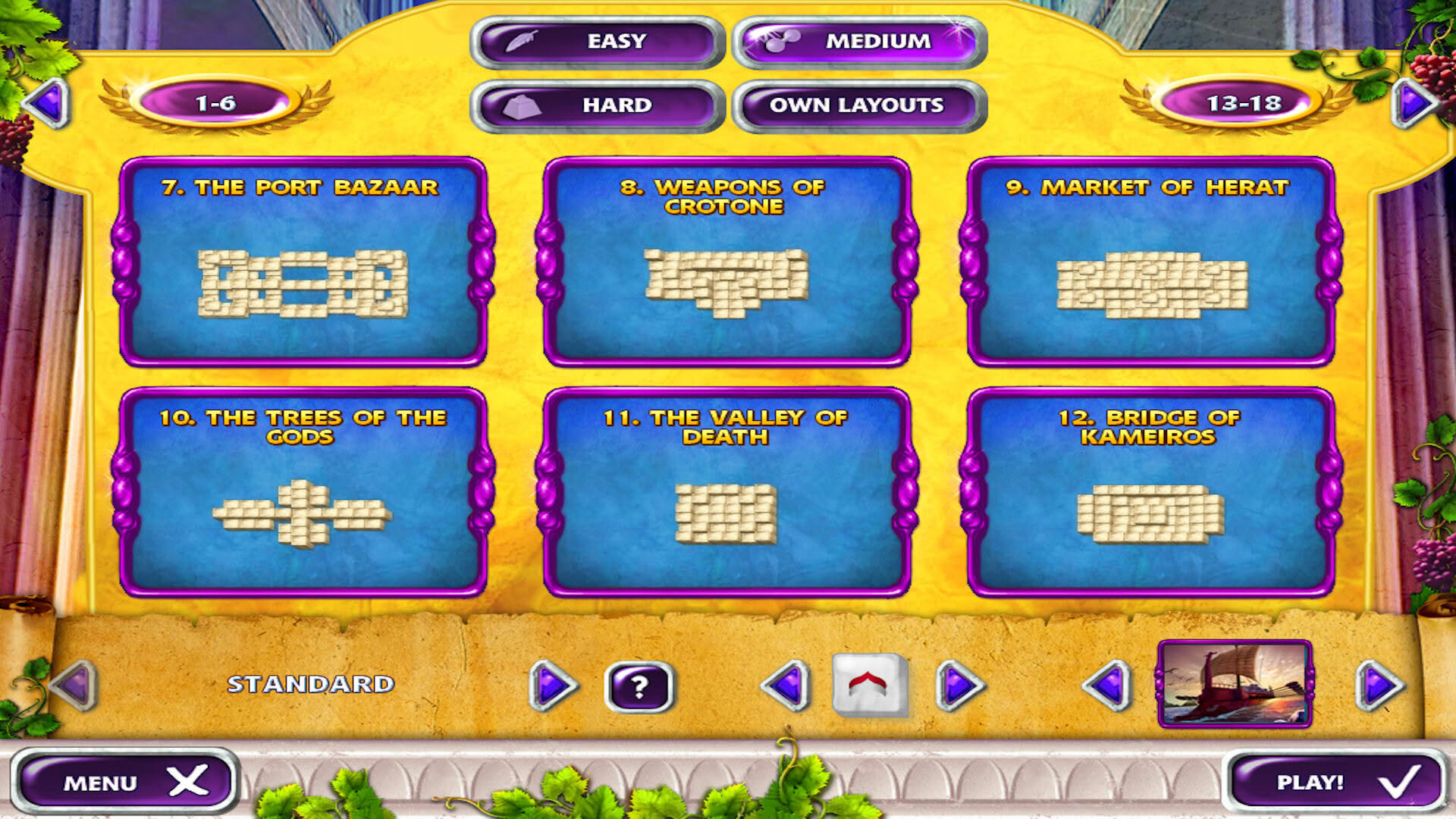 Screenshot for Mahjong Mysteries: Ancient Athena