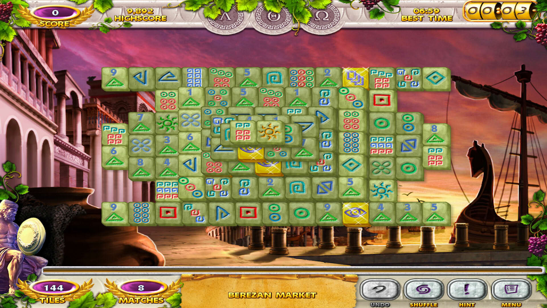 Screenshot for Mahjong Mysteries: Ancient Athena