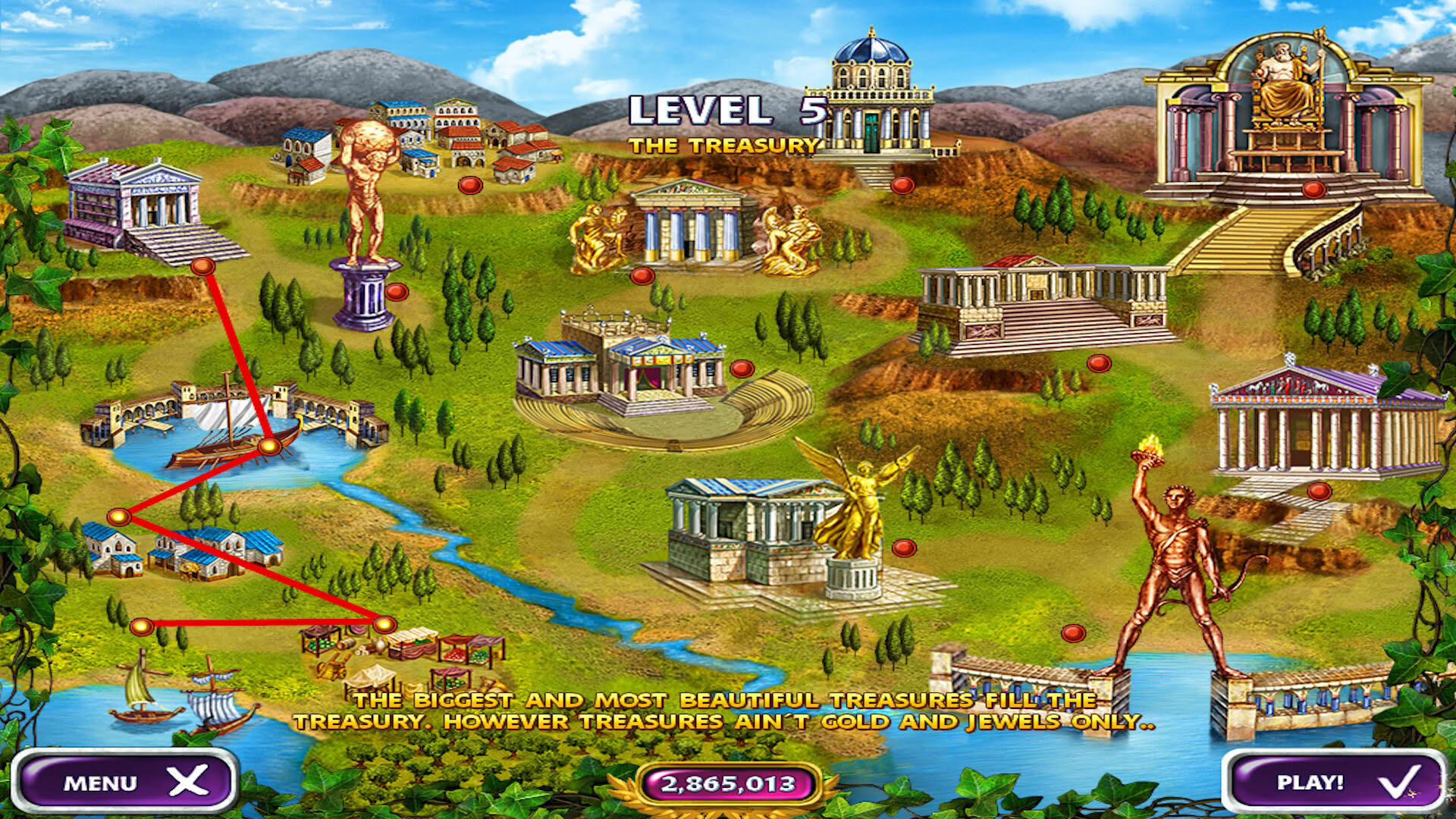 Screenshot for Mahjong Mysteries: Ancient Athena