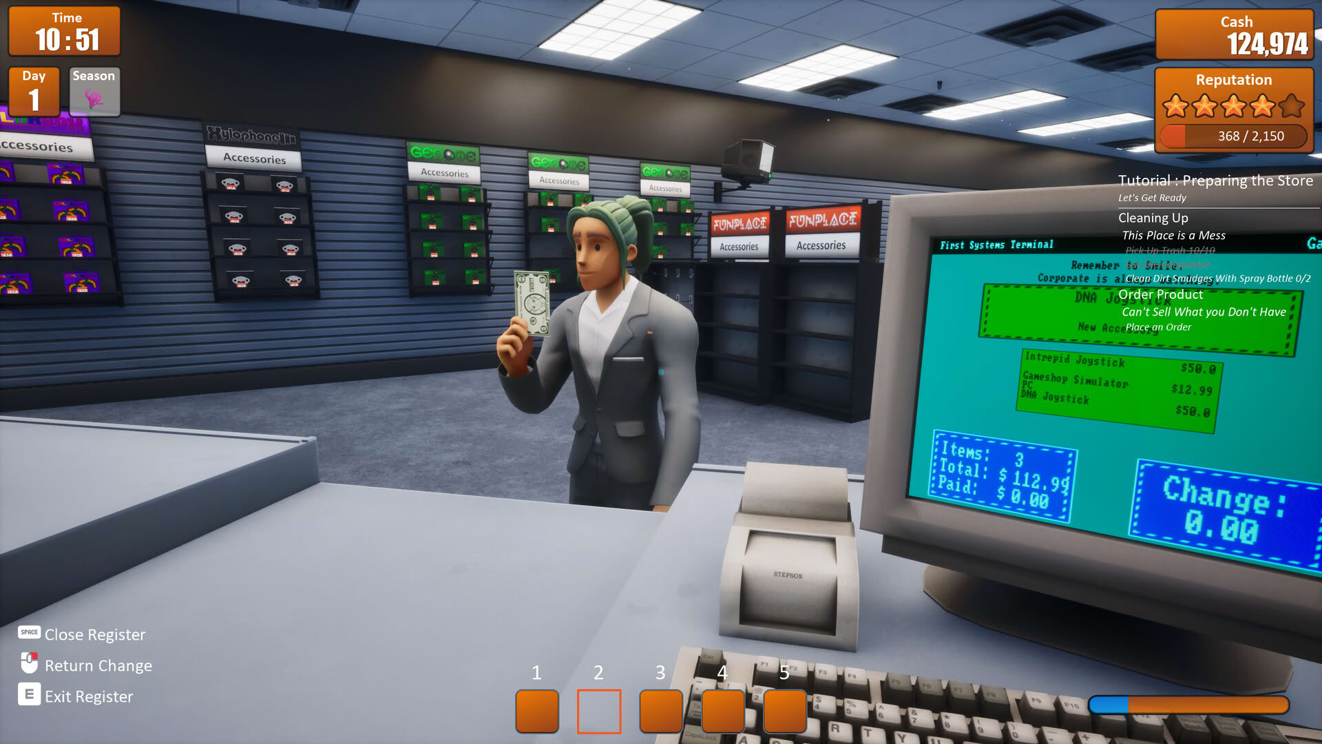 Screenshot for Midnight Launch: A GameShop Sim