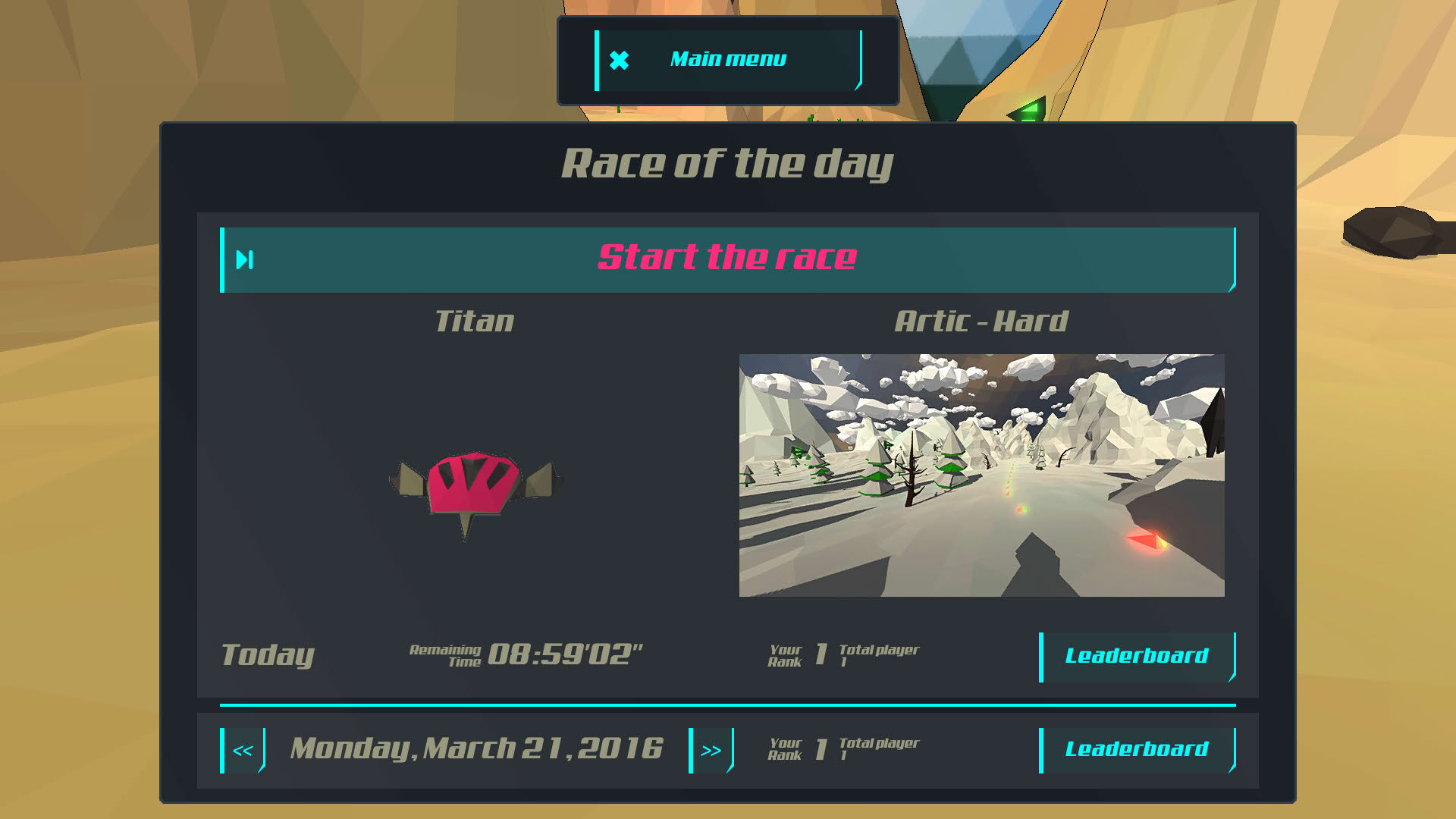 Screenshot for PolyRace