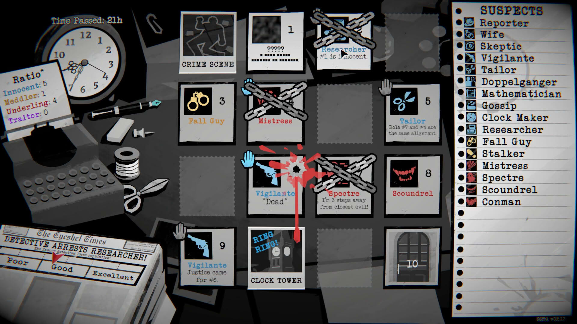 Screenshot for Dupery: A Game of Solo Deduction