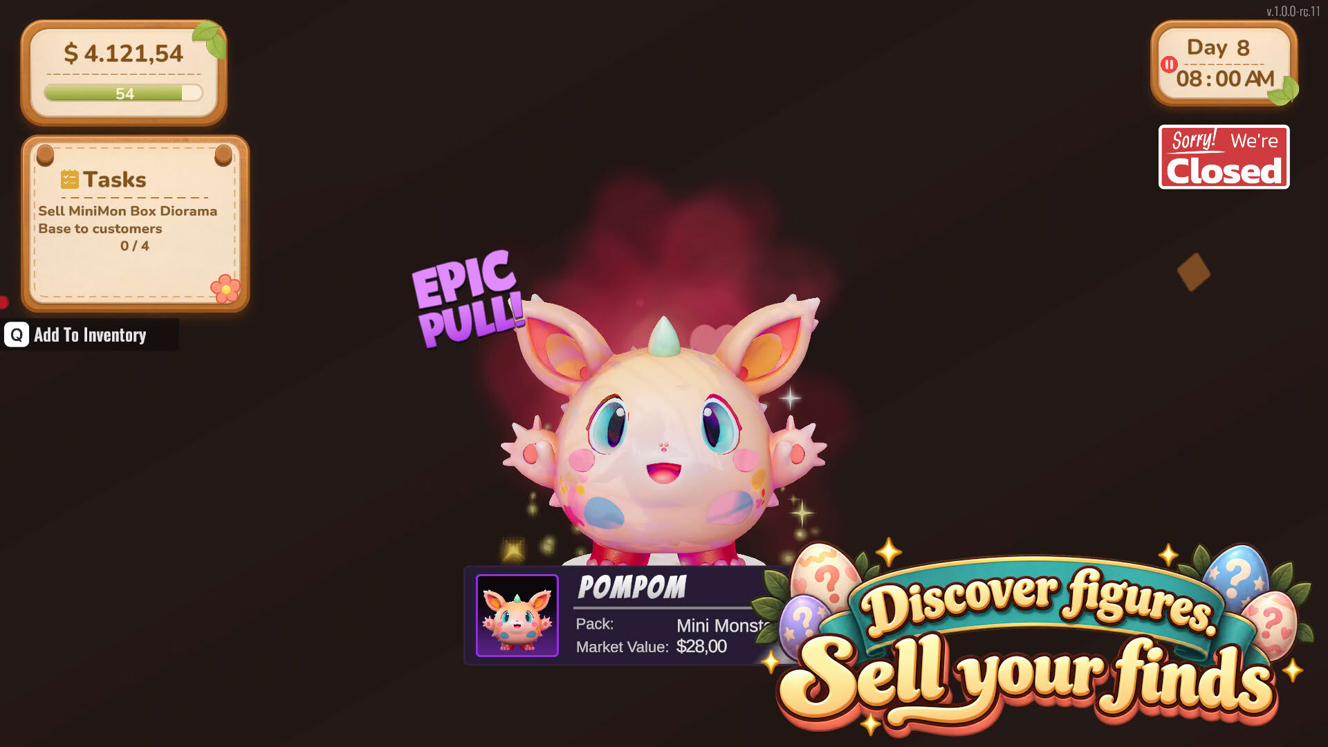 Screenshot for Mystery Egg Shop Simulator