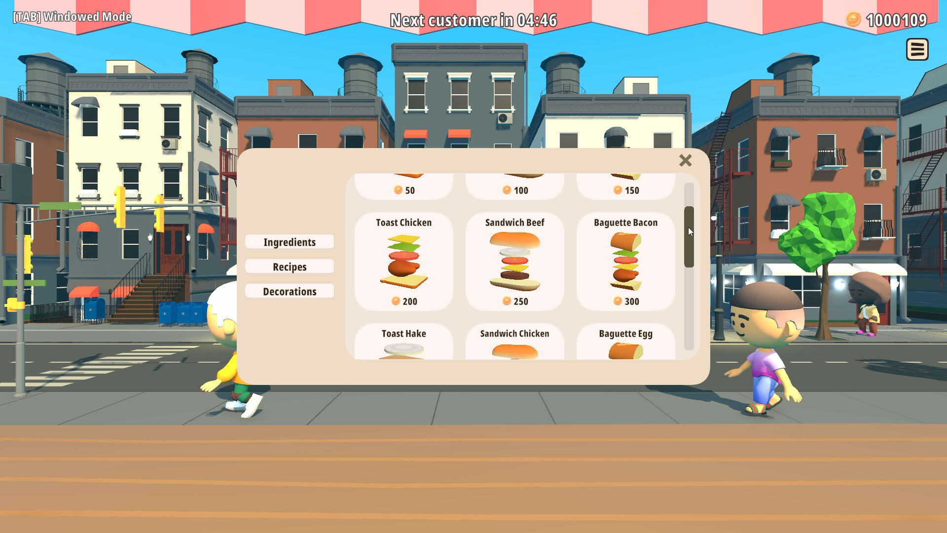 Screenshot for Tiny Kitchen: Sandwich Edition
