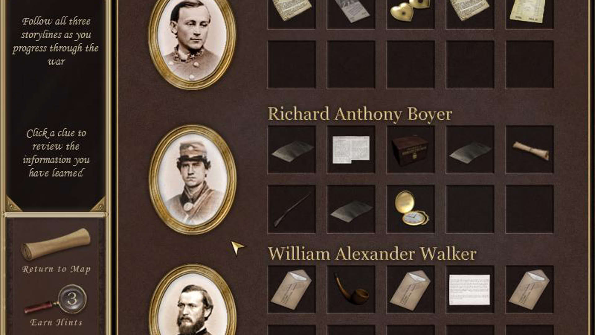 Screenshot for Hidden Mysteries: Civil War
