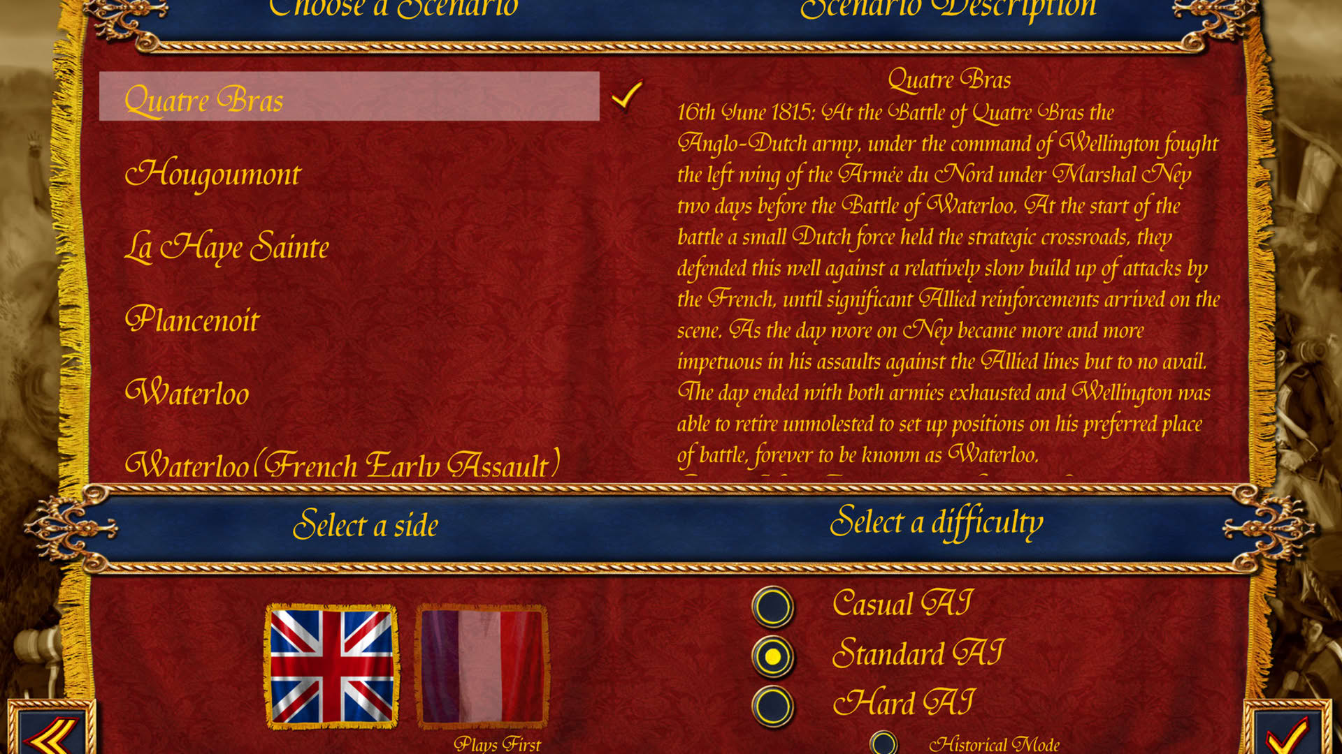 Screenshot for Wellington's Victory