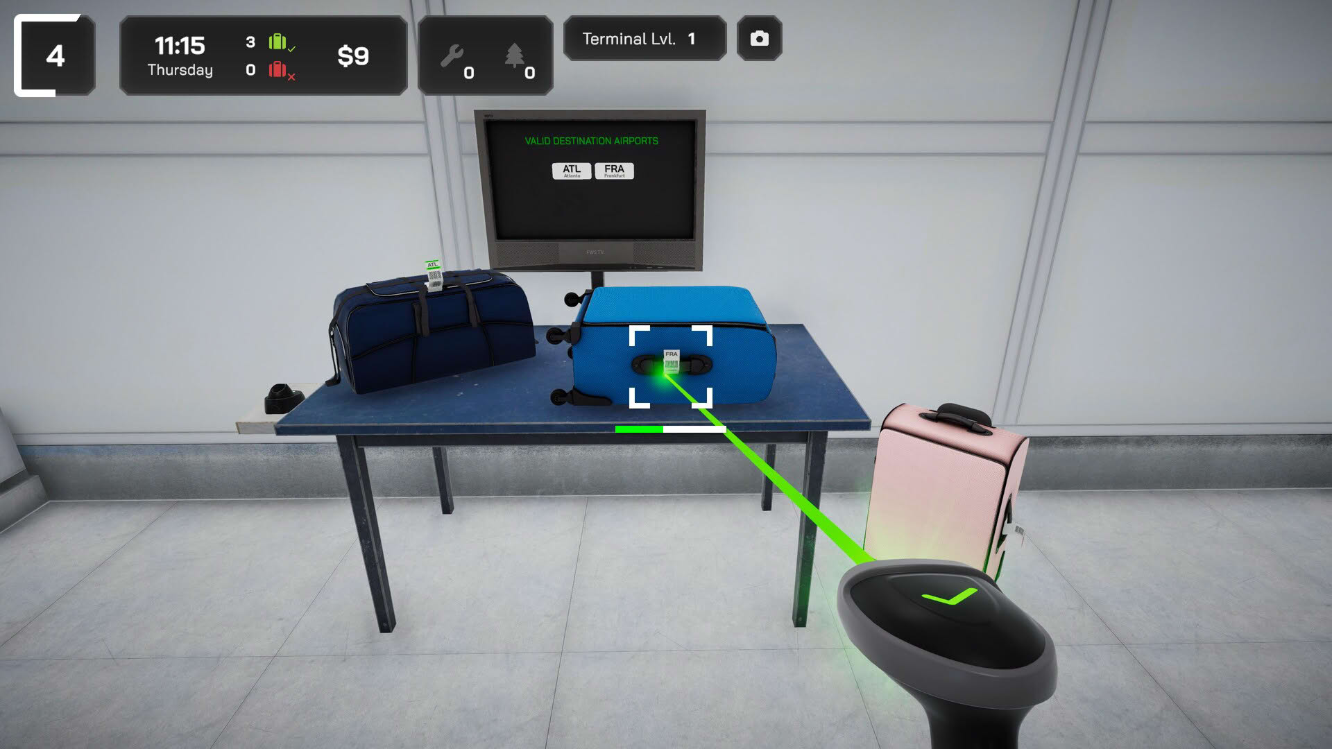 Screenshot for Airport Baggage Simulator