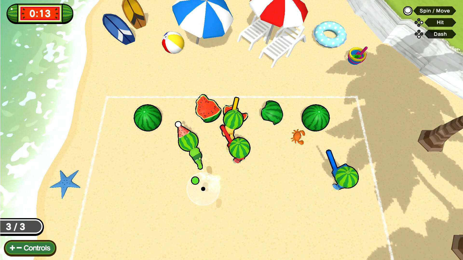 Screenshot for Hit! Spin! Watermelon Party