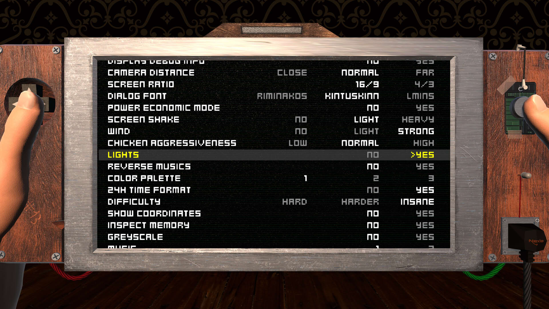 Screenshot for Game Settings