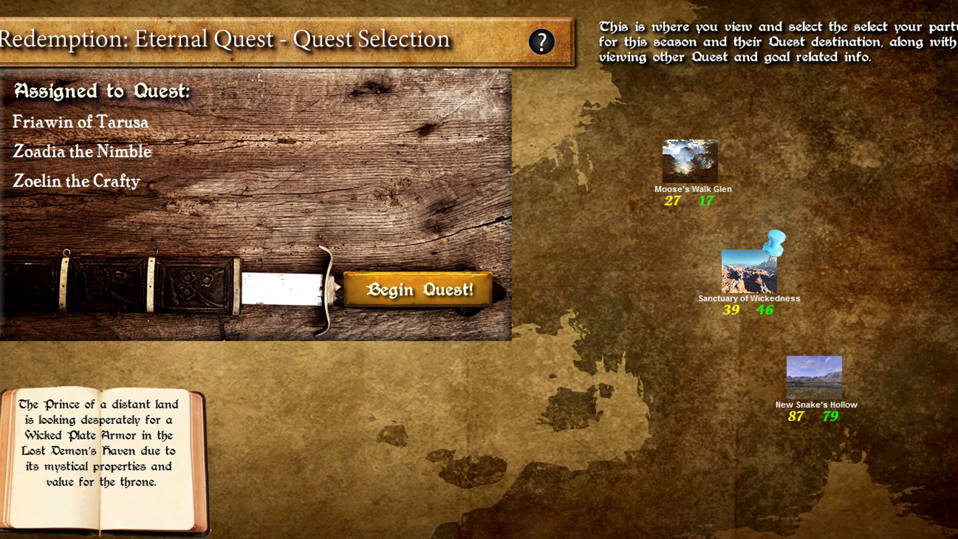 Screenshot for Redemption: Eternal Quest
