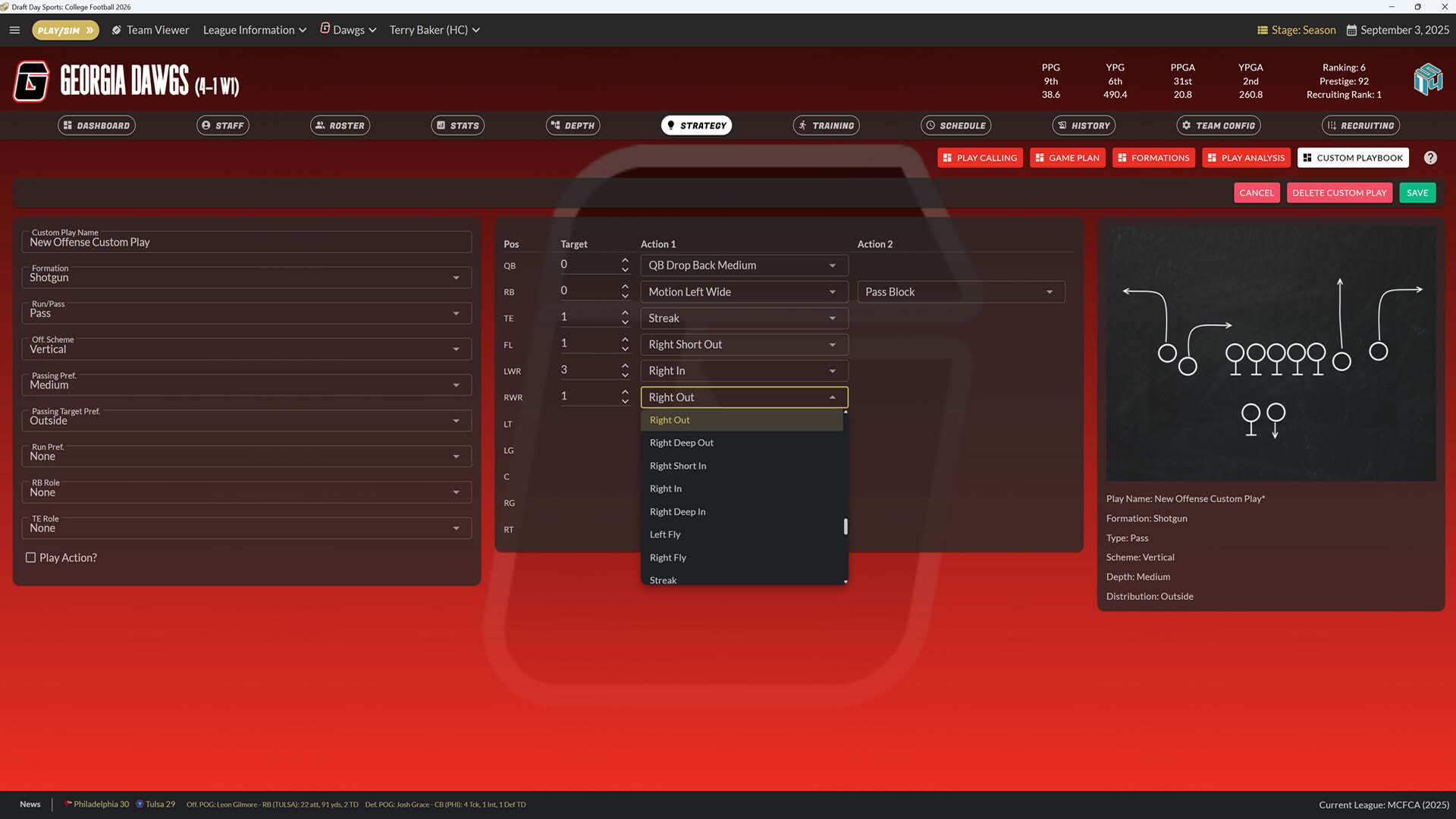 Screenshot for Draft Day Sports: College Football 2026