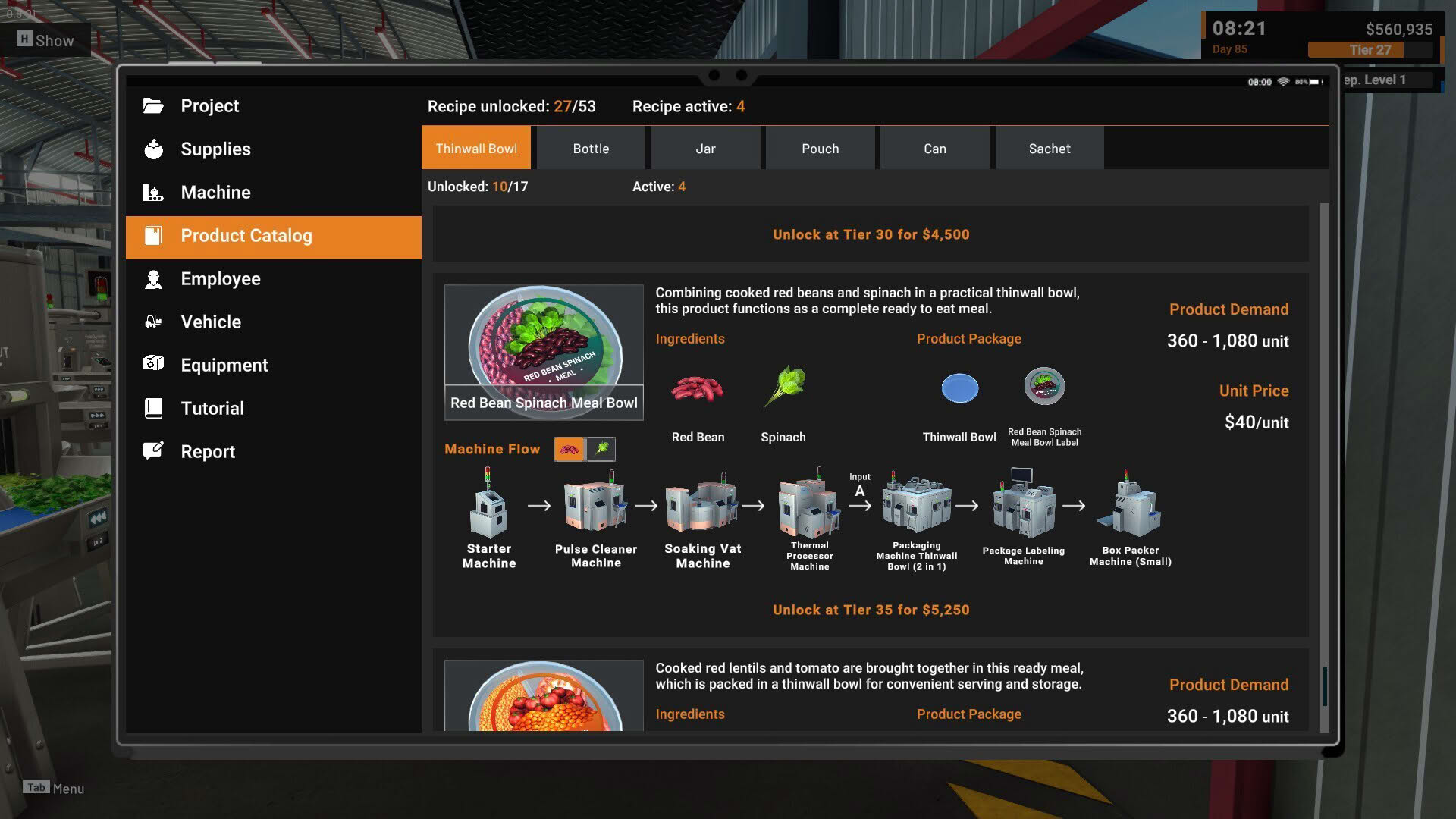 Screenshot for Food Processing Simulator
