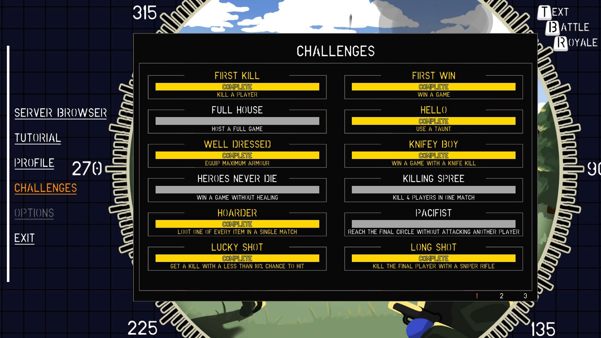 Screenshot for Text Battle Royale