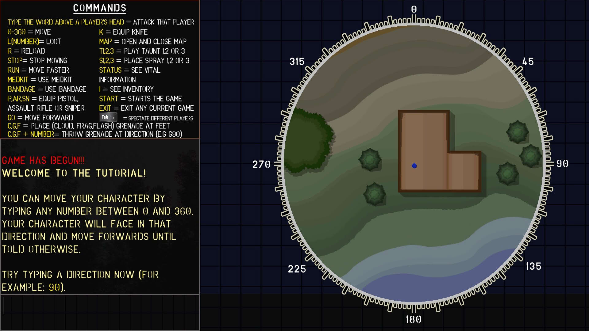 Screenshot for Text Battle Royale