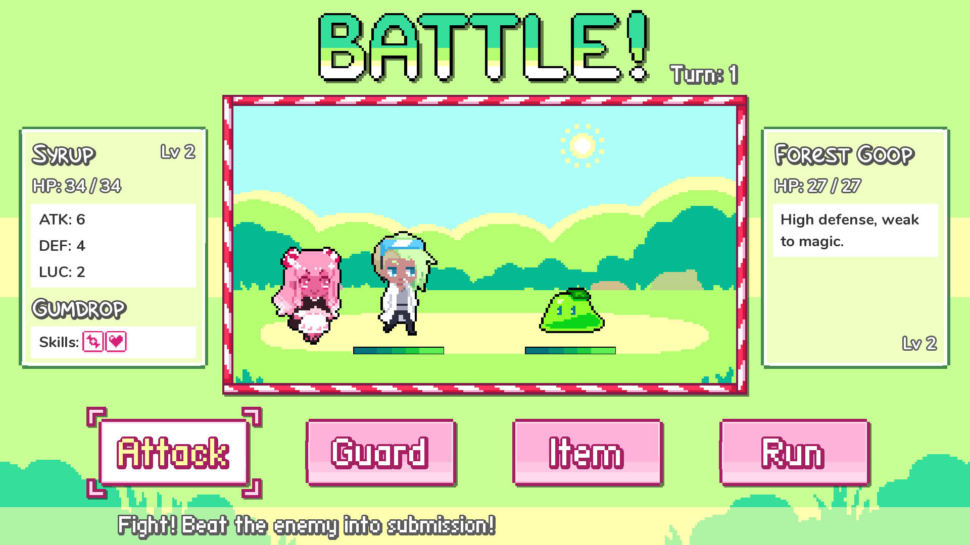 Screenshot for Syrup 2: Candy Alchemy RPG