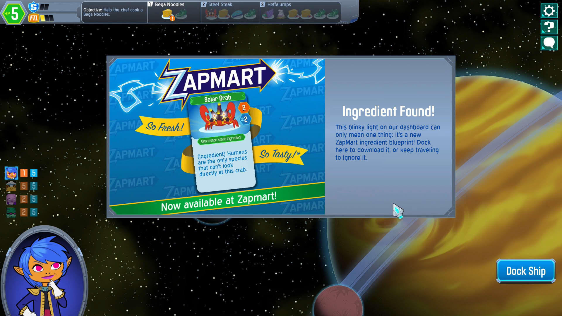 Screenshot for Space Food Truck