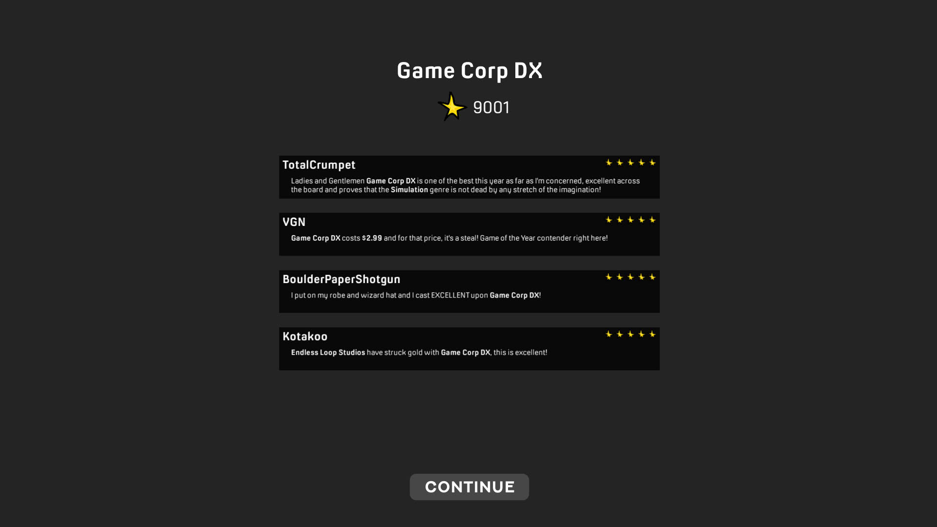 Screenshot for Game Corp DX