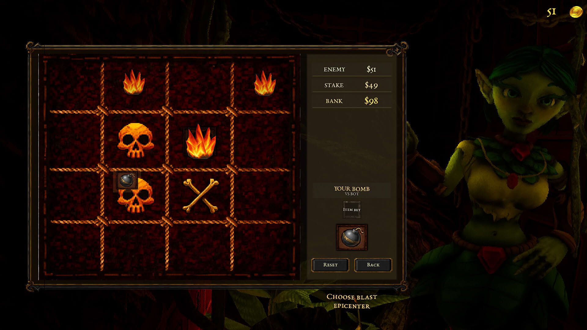 Screenshot for Dungeon Gambler: All In, No Out