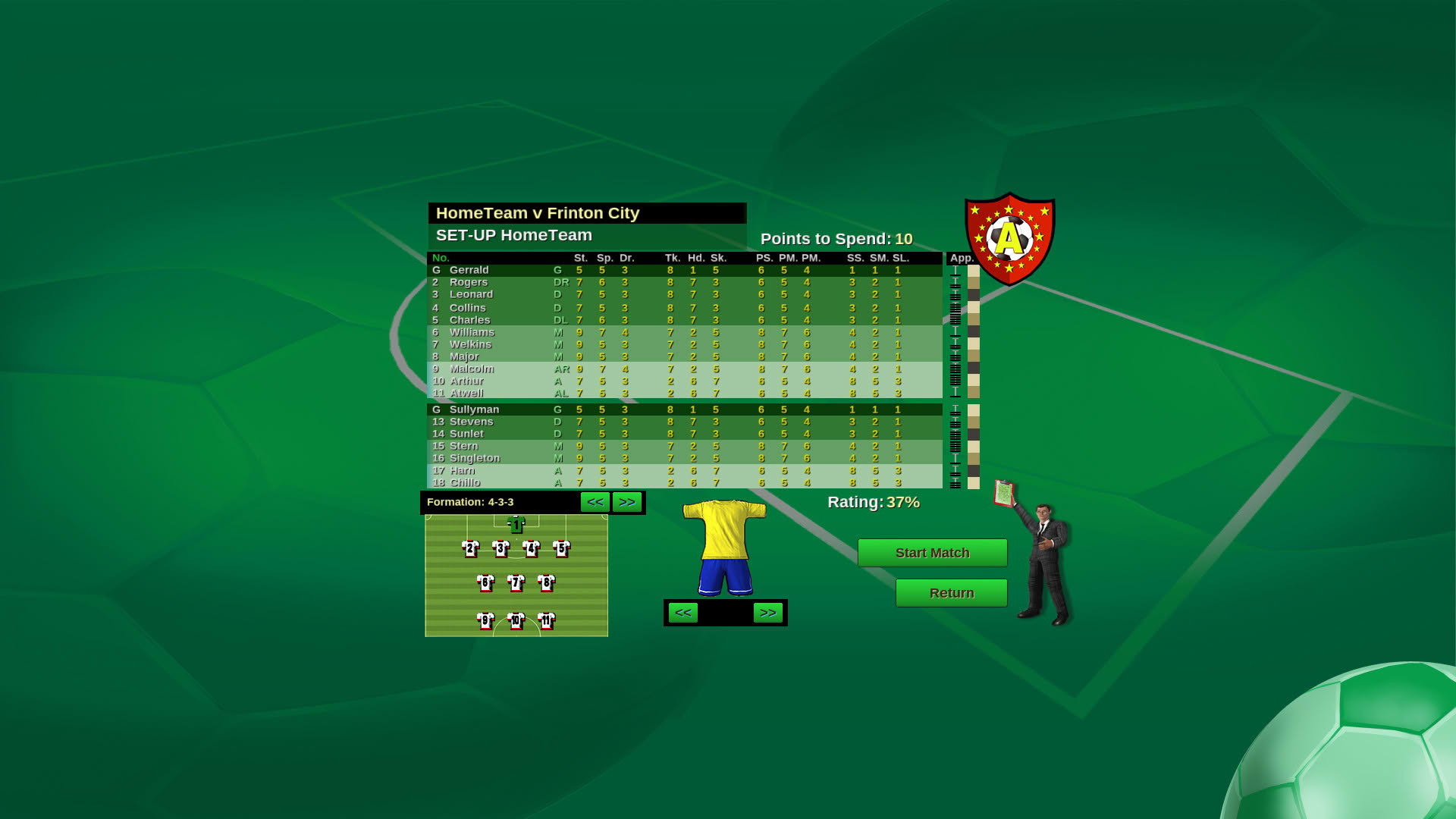 Screenshot for Tactical Soccer the New Season