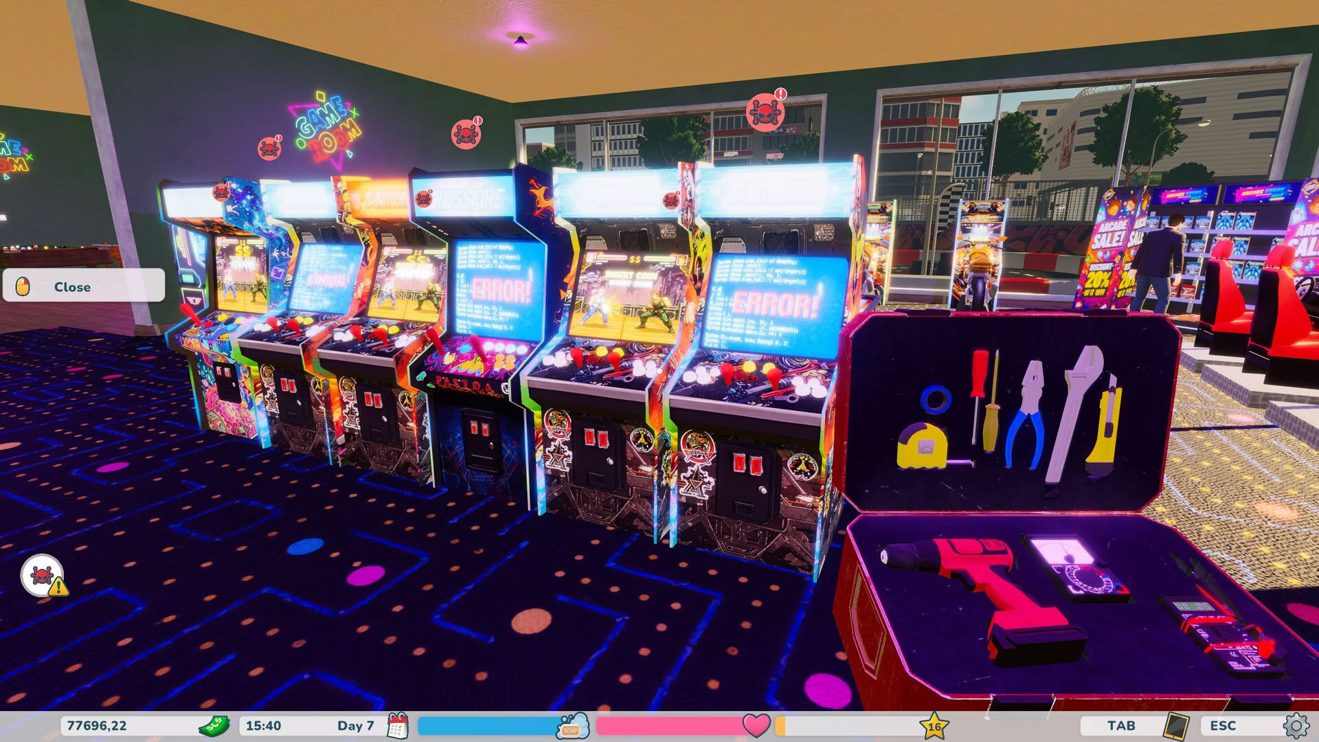 Screenshot for Retro Arcade Shop Simulator
