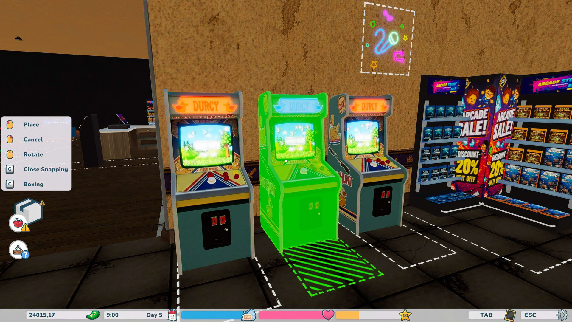 Screenshot for Retro Arcade Shop Simulator