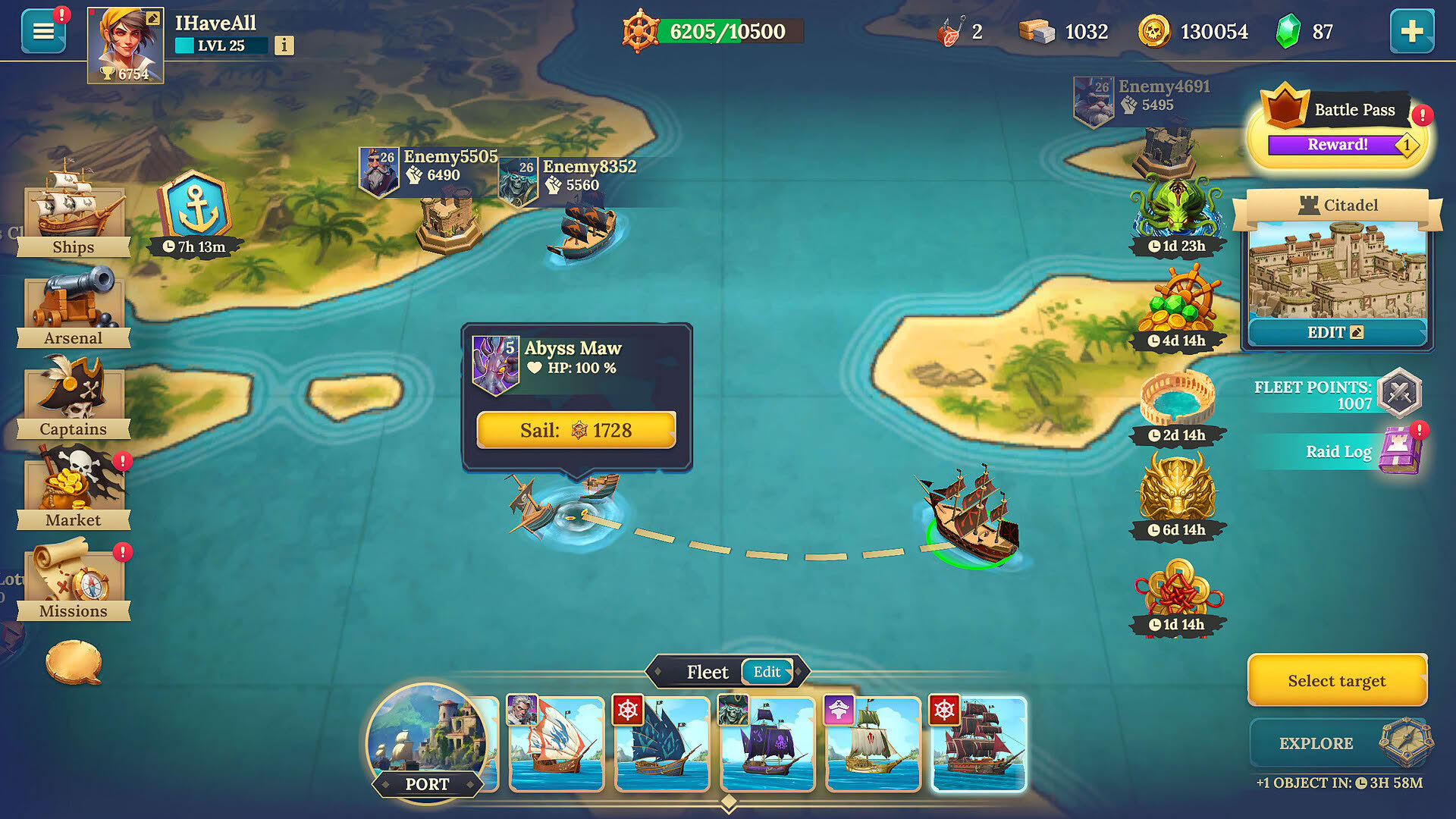 Screenshot for Pirate Ships