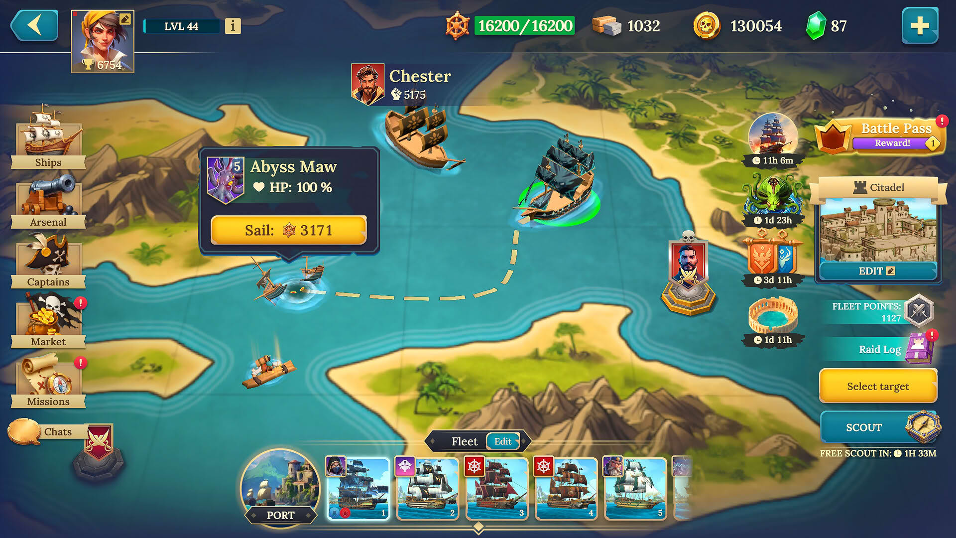 Screenshot for Pirate Ships