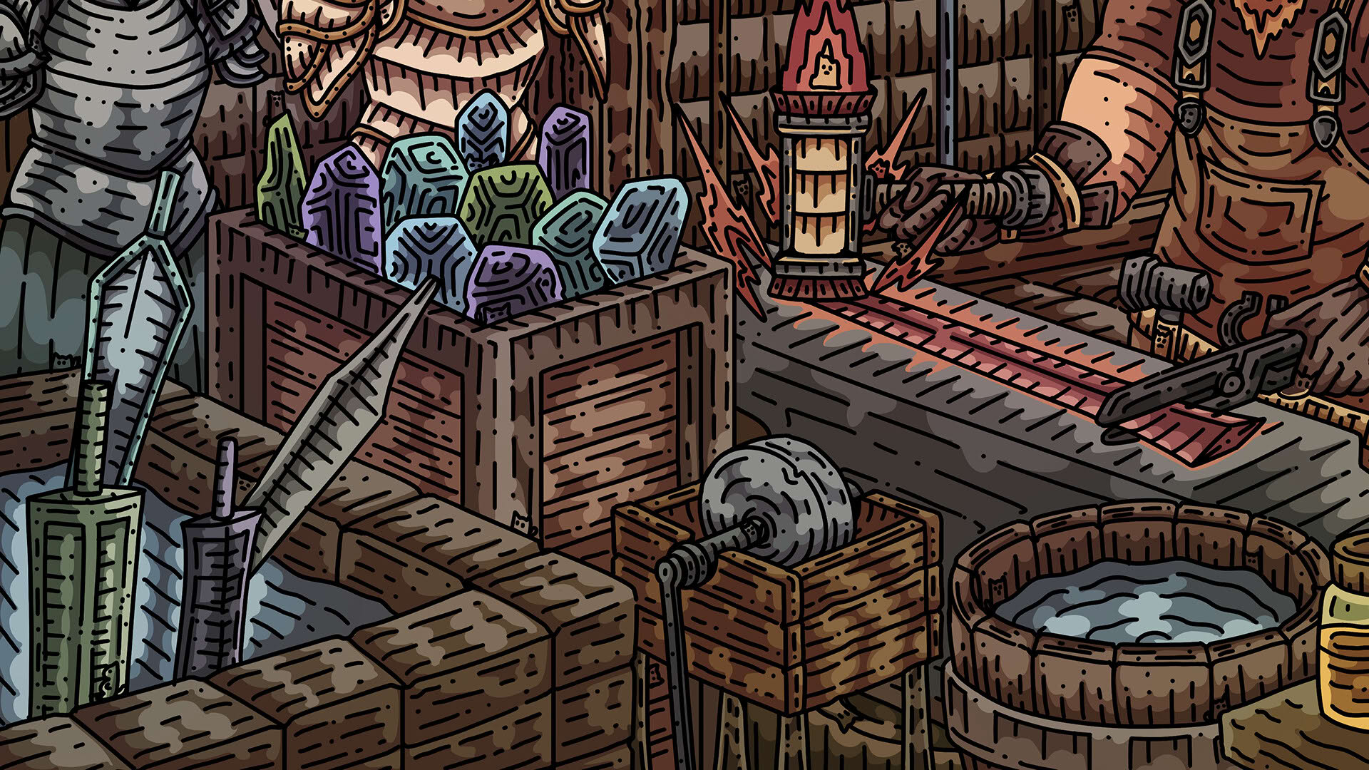 Screenshot for 100 Blacksmith Cats