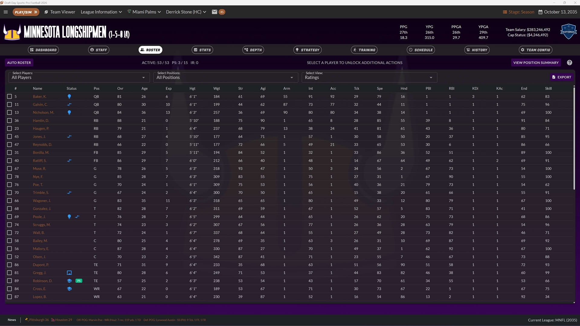 Screenshot for Draft Day Sports: Pro Football 26